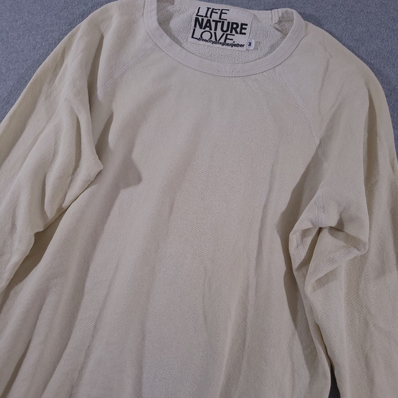 Free City Sweatshirt Women's Medium Lucky Rabbits Crewneck Pullover White Cozy - Picture 2 of 7